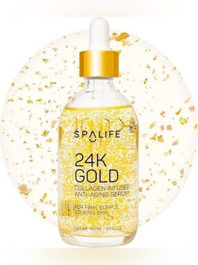 SpaLife Beauty 24k Gold Anti Aging Serum | Korean Deep Collagen Serum for Face